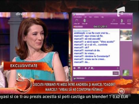 Discutia care a transformat-o pe Andreea Bordianu in amanta lui Marcel Toader