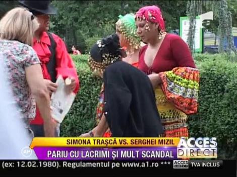 Pariu cu lacrimi si mult scandal, intre Simona Trasca si Serghei Mizil!