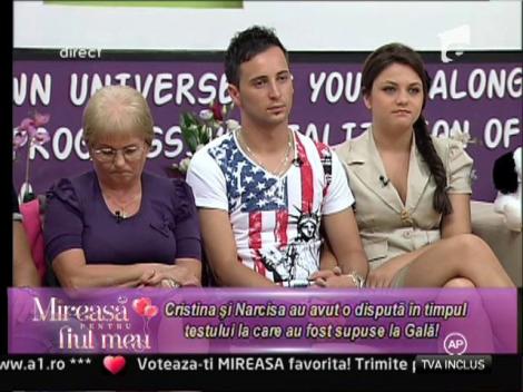 Cristina: "Narcisa a vrut sa ma incurce la test"