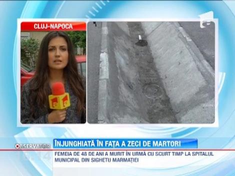 Femeia injunghiata in strada, in Sighetul Marmatiei, a murit la spital