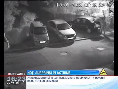 Hoti prinsi in actiune intr-o parcare din Galati