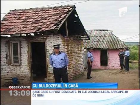 Sase case au demolate in Craiova pentru ca erau construite ilegal