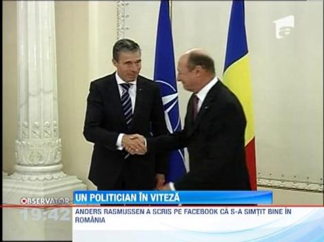 Secretarul general al NATO, Anders Rasmussen, la jogging in Parcul Carol