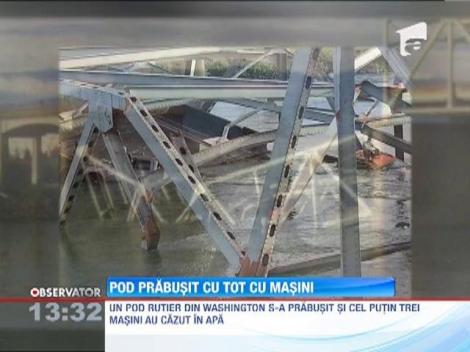 Pod prabusit cu tot cu masini in Statul american Washington