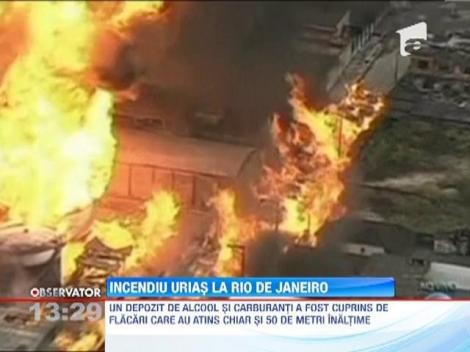 Incendiu urias la Rio de Janeiro