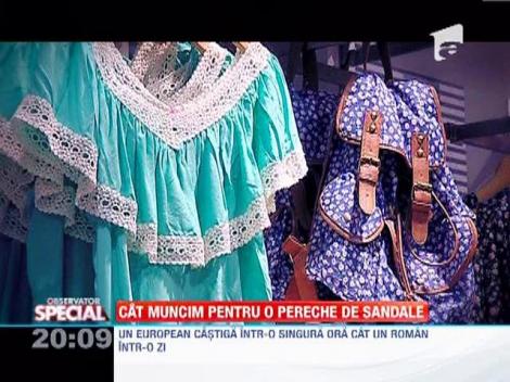 Cat muncim pentru o pereche de sandale