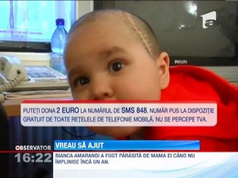 VREAU SA AJUT, CU UN SMS LA 848! Abandonata de parinti si diagnosticata cu o forma foarte agresiva de cancer!