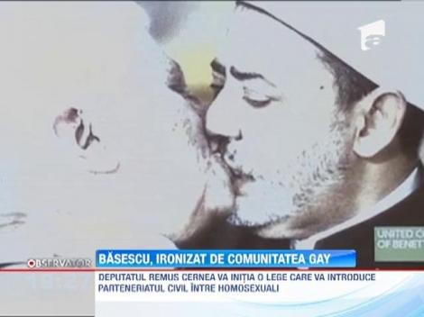 Basescu, ironizat de comunitatea gay