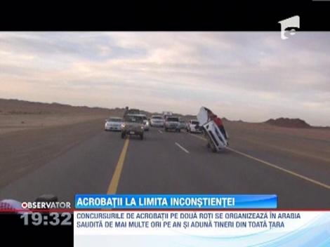 Acrobatii la limita pe 4 roti