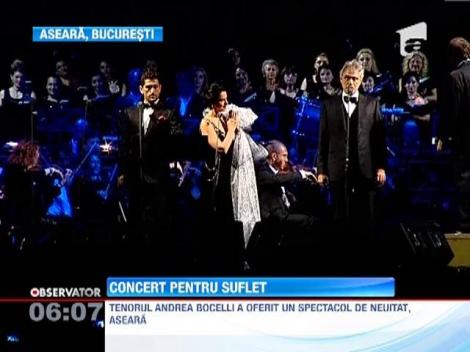 Andrea Bocelli, concert pentru suflet