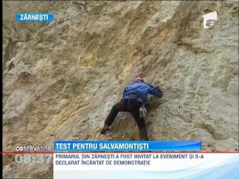 Test pentru salvamontistii din Zarnesti