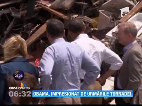 Barak Obama, impresionat de urmarile tornadei din Oklahoma City