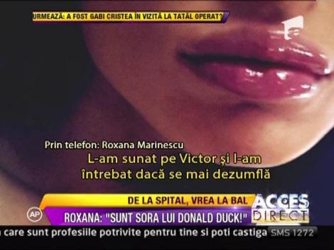 Roxana Marinescu, nemultumita de noile ei buze: "Sunt sora lui Donald Duck"