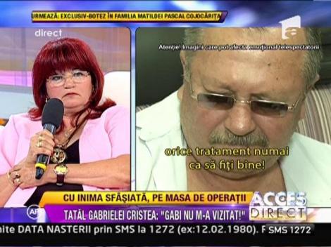 "Mama" Gabrielei Cristea: "Am vrut sa-i mediez impacarea cu parintii"