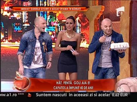 Daniela Crudu i-a pregatit un tort special lui Dan Capatos