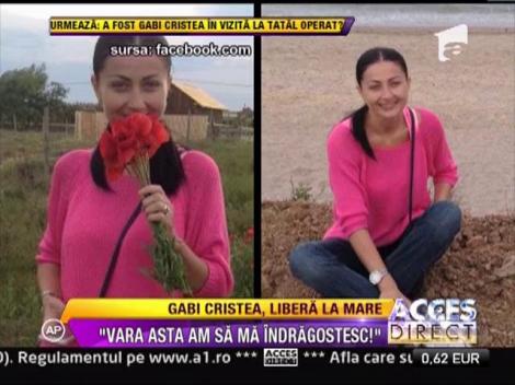 Gabrielea Cristea, libera la mare