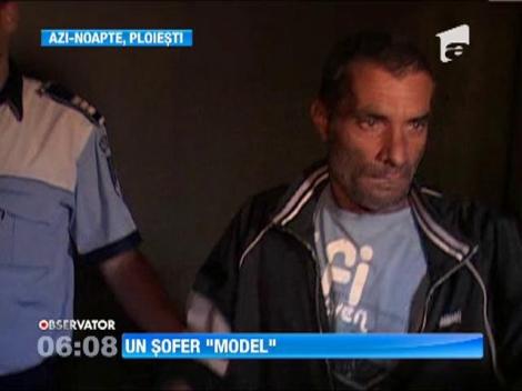 Un sofer ploiestean a fost prins intr-o masina neinmatriculata, beat si cu permisul suspendat
