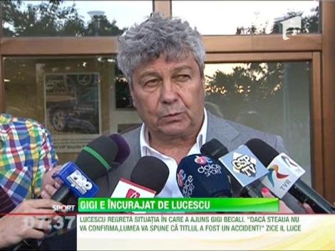 Mircea Lucescu, alaturi de Gigi Becali:  "Imi pare foarte rau pentru el"
