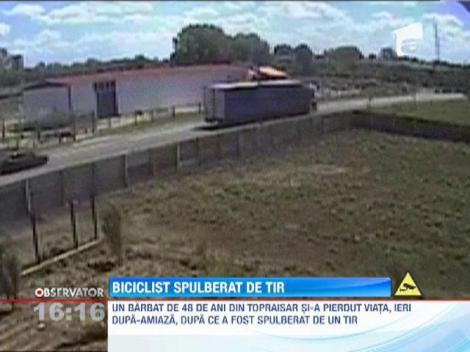 Biciclist spulberat de TIR in Constanta