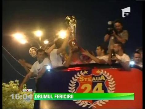 Stelistii au serbat titlul cu numarul 24 pe bulevardele Capitalei