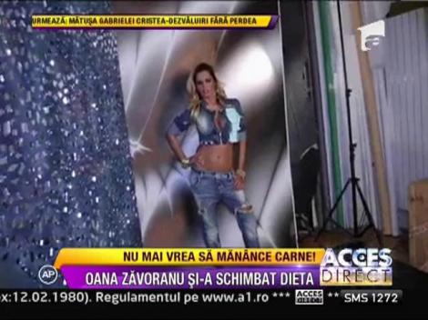 Oana Zavoranu a renuntat definitiv la carne