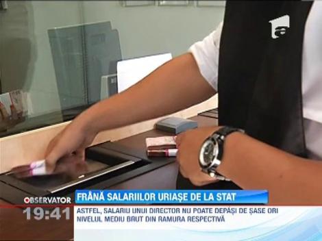 Guvernul plafoneaza salariile uriase de la stat