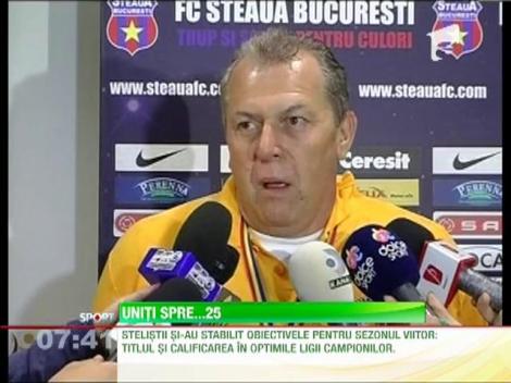 Obiectivele Stelei pentru sezonul viitor: titlul si calificarea in primavara Ligii Campionilor
