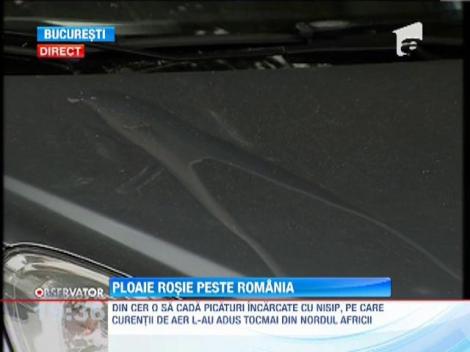 Romania, acoperita de nisip din Nordul Africii. Miercuri va alea loc fenomenul numit ploaia rosie sau ploaia murdara