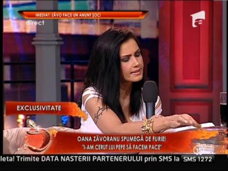 Oana Zavoranu: "Eu sunt sefa lui Pepe"