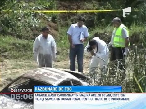 Mehedinti: Trupurile carbonizate a doi tineri, descoperite intr-o masina arsa