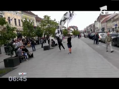 Bataie intre fanii rivalelor din Cluj inaintea derby-ului