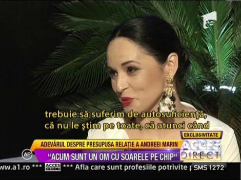 Andreea Marin: "Intamplarea face ca astazi sa fiu alaturi de un om care nu e roman"