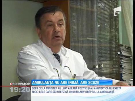 Serviciul de Ambulanta din Craiova nu are inima, are scuze