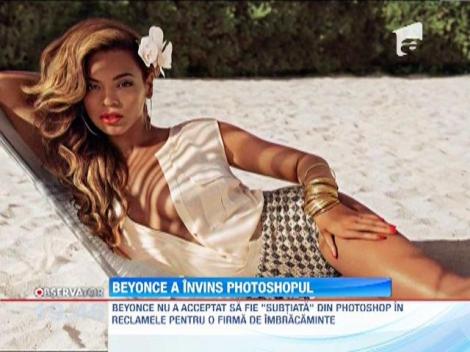 Beyonce nu a acceptat sa fie "subtiata" in Photoshop in reclamele pentru o firma de haine