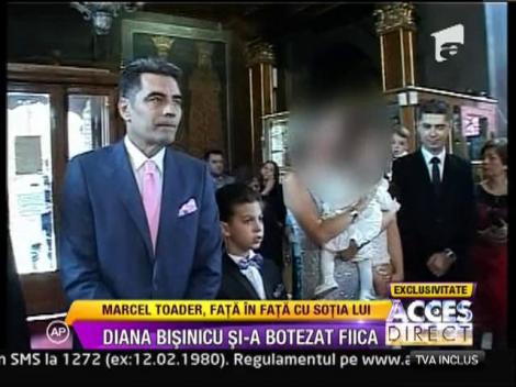 Diana Bisinicu si-a botezat fiica. Nasii - Marcel Toader si Gabi Cristea