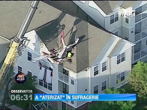 Un avion de mici dimensiuni s-a prabusit peste o casa in SUA