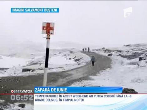 Zapada de iunie! A nins la Sinaia si Brasov