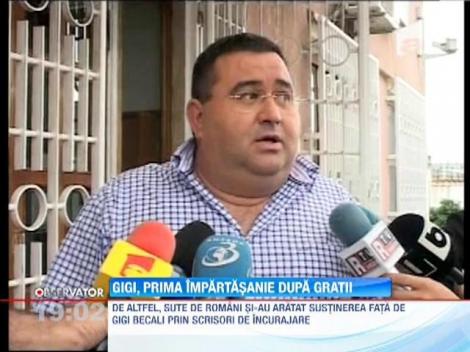 Calugarii de pe Athos l-au impartasit pe Gigi Becali!