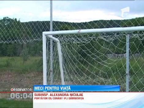 Un copil a ajuns in coma la spital dupa ce o poarta de fotbal s-a prabusit peste el!