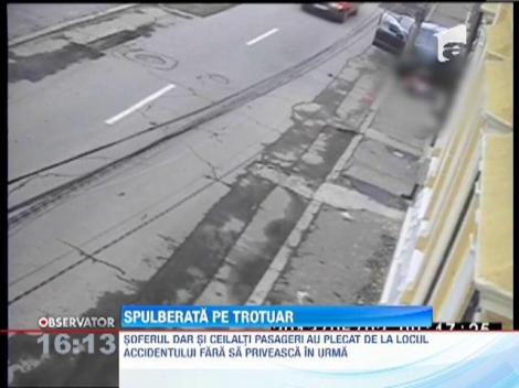 Lugoj: Femeie spulberata de un bolid de lux pe trotuar