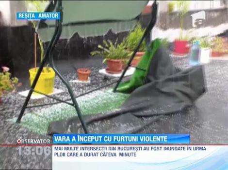 Vara a inceput cu furtuni violente
