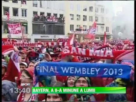 Bayern Munchen s-a bucurat alaturi de fani pentru tripla istorica, Liga Campionilor, Campionat si cupa