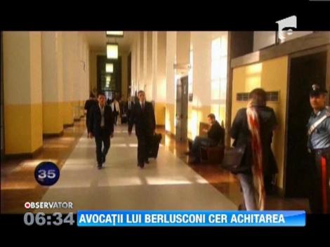 Avocatii lui Silvio Berlusconi cer achitarea