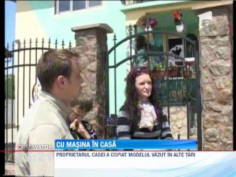 Un sibian si-a zidit masina in peretele casei la Sura Mare