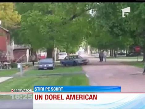 Dorel de SUA: A incercat sa smulga un copac din radacina cu masina