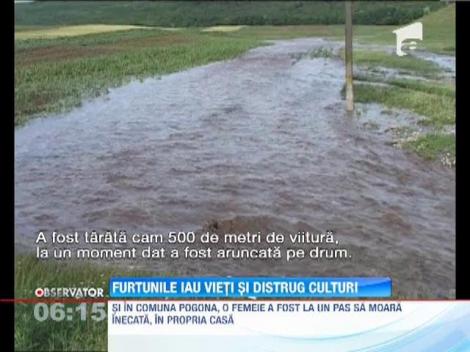 Furtunile au facut prapad in Moldova