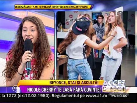 Nicole Cherry: "Parintii nu au vrut sa ma lase sa cant"