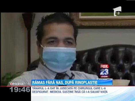 Un american a ramas fara nas, dupa ce si-a facut opt operatii estetice