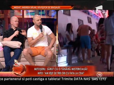 Mihai Mitoseru a fost surprins cand saruta o tanara misterioasa!