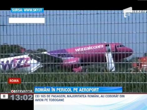 Aterizare de urgenta a unui avion Wizz Air ce efectua o cursa Bucuresti-Roma. Trei pasageri in stare de soc